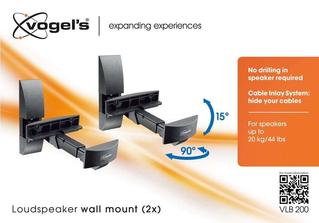 Vogels VLB200 Loudspeaker Wall Bracket Pair Ultra Sound Vision