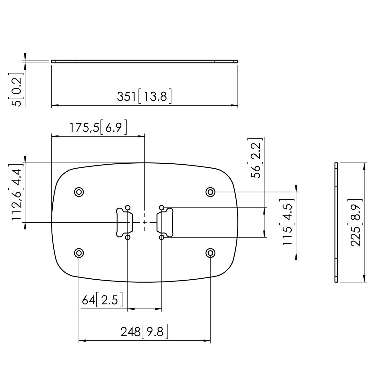 Vogels PFF 7060 Floor Plate - Ultra Sound & Vision