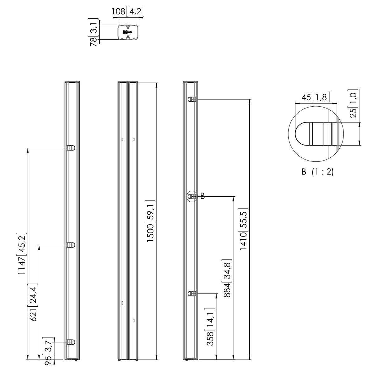 Vogels PUC 2715 Pole - Ultra Sound & Vision